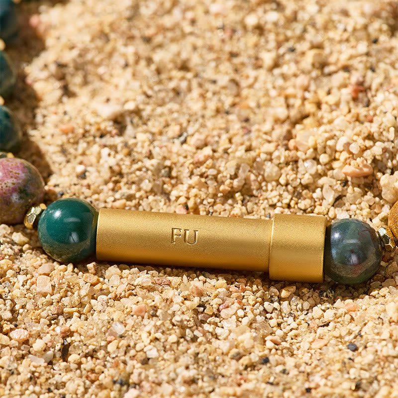 FuAttract Wishbeads Wealth & Good Luck– Ocean Agate Intention Bracelet - image 4