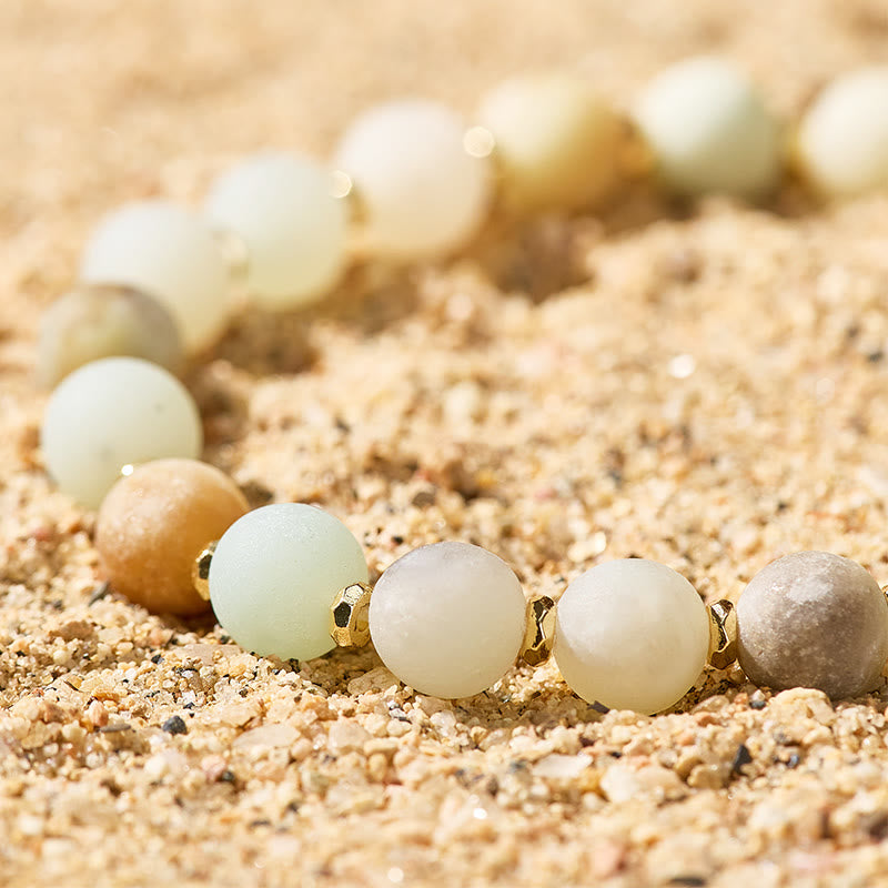 Fuattract Wishbeads Communication Expression & Healing– Amazonite Intention Bracelet - image 3