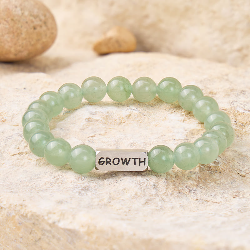FuAttract Luck & Growth Green Aventurine Growth Engraved Crystal Bracelet  - image 1
