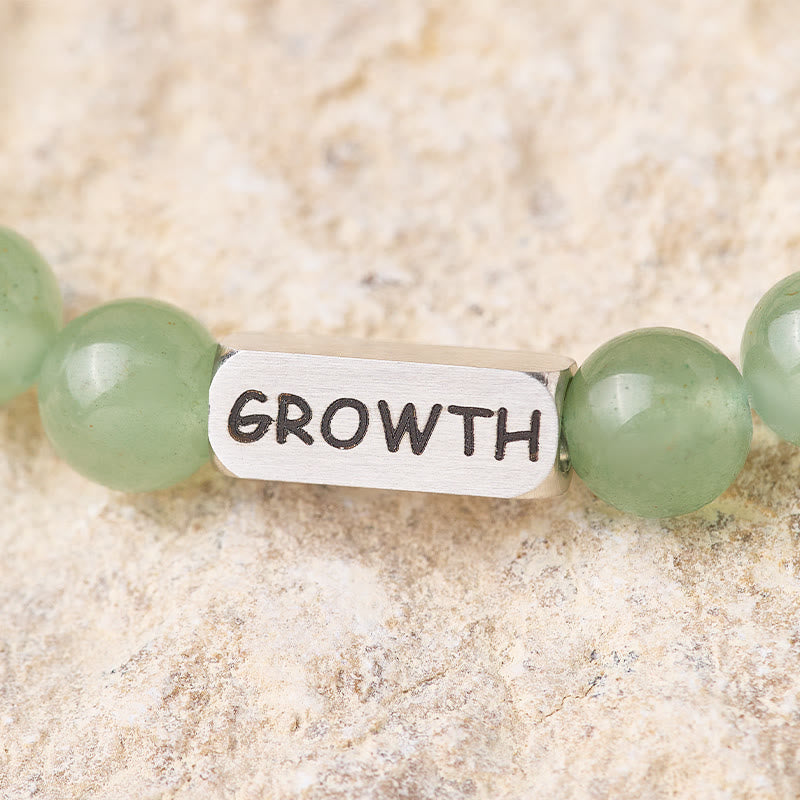 FuAttract Luck & Growth Green Aventurine Growth Engraved Crystal Bracelet  - image 3