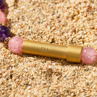 Fuattract Wishbeads Stress Relief & Calm–Strawberry Quartz & Amethyst Intention Bracelet - image 4