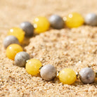 Fuattract Wishbeads Good Fortune & Stability–Grey Jasper & Yellow Jade Intention Bracelet - image 3