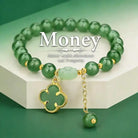 FuAttract Luck Growth & Opportunity Natural Green Aventurine Four-leaf Clover Bracelet - image 0