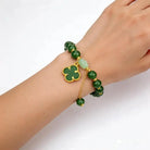FuAttract Luck Growth & Opportunity Natural Green Aventurine Four-leaf Clover Bracelet - image 4