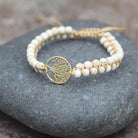 FuAttract Growth Balance & Connection Handmade Woven Tree of Life Bohemian Bracelet - White Turquoise 1 - Golden - image 14