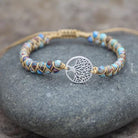 FuAttract Growth Balance & Connection Handmade Woven Tree of Life Bohemian Bracelet - Purple Orchid Stone - Golden - image 27