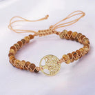 FuAttract Growth Balance & Connection Handmade Woven Tree of Life Bohemian Bracelet - Picture Jasper - Golden - image 28