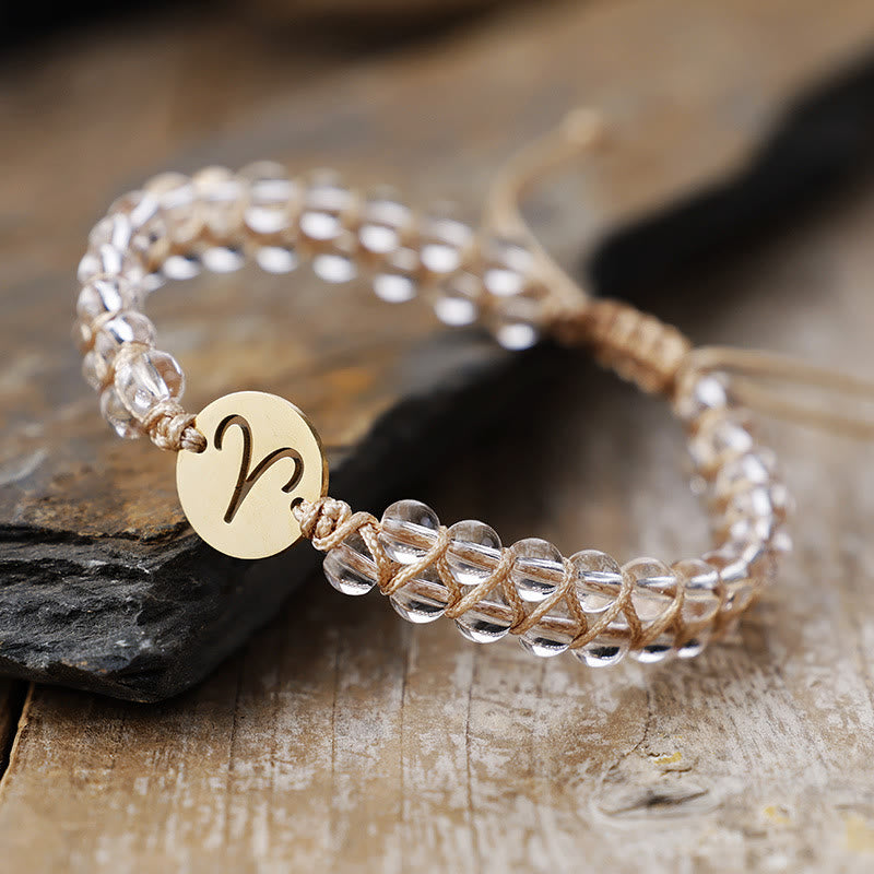 FuAttract Love Connection & Balance Natural Stone Stainless Steel Zodiac Signs Couple Bracelet - Aries - image 6
