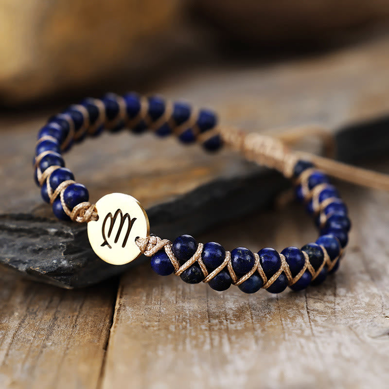FuAttract Love Connection & Balance Natural Stone Stainless Steel Zodiac Signs Couple Bracelet - Virgo - image 11