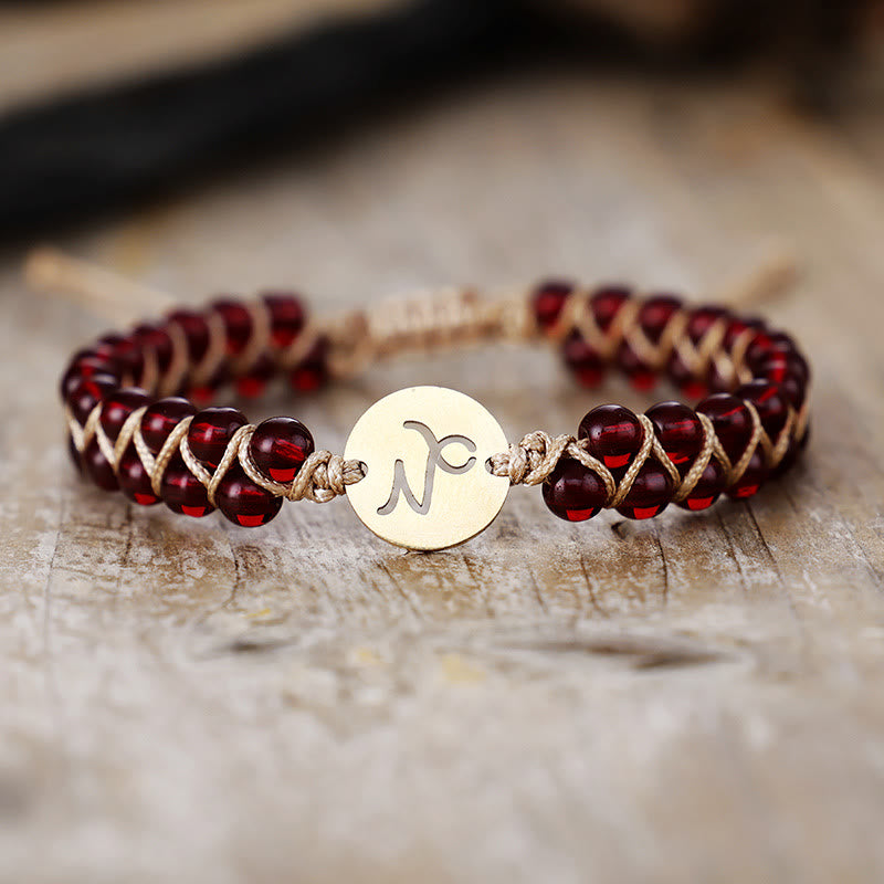 FuAttract Love Connection & Balance Natural Stone Stainless Steel Zodiac Signs Couple Bracelet - Capricorn - image 15
