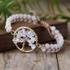 FuAttract Growth Balance & Connection Rainbow Crystal Bead Tree of Life Bracelet - Clear Quartz 2 - image 8