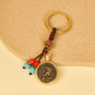 FuAttract Protection & Wealth Brass Chinese Zodiac Car Keychain  - Tiger - image 2