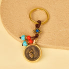 FuAttract Protection & Wealth Brass Chinese Zodiac Car Keychain  - Rabbit - image 3
