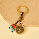 FuAttract Protection & Wealth Brass Chinese Zodiac Car Keychain  - Dragon - image 4
