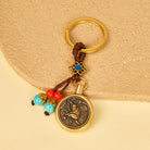 FuAttract Protection & Wealth Brass Chinese Zodiac Car Keychain  - Monkey - image 8