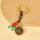 FuAttract Protection & Wealth Brass Chinese Zodiac Car Keychain  - Rooster - image 9
