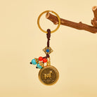 FuAttract Protection & Wealth Brass Chinese Zodiac Car Keychain  - image 12