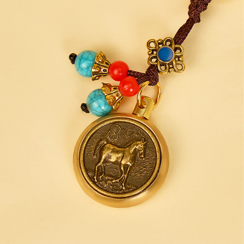 FuAttract Protection & Wealth Brass Chinese Zodiac Car Keychain  - image 13