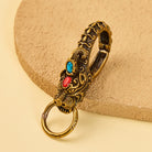 FuAttract Wealth Protection & Prosperity Vintage Brass Pixiu Belt Hook Keychain  - Pixiu - image 0