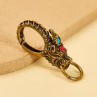 FuAttract Wealth Protection & Prosperity Vintage Brass Pixiu Belt Hook Keychain  - image 1