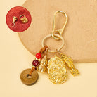 FuAttract Wealth Protection & Prosperity Brass Dragon Pixiu Chinese Zodiac Calabash Keychain - Dog - image 20