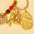 FuAttract Wealth Protection & Prosperity Brass Dragon Pixiu Chinese Zodiac Calabash Keychain - image 23