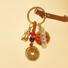 FuAttract Protection & Peace Brass Shan Gui Spinning Five Emperor Coins Calabash  Keychain - image 5