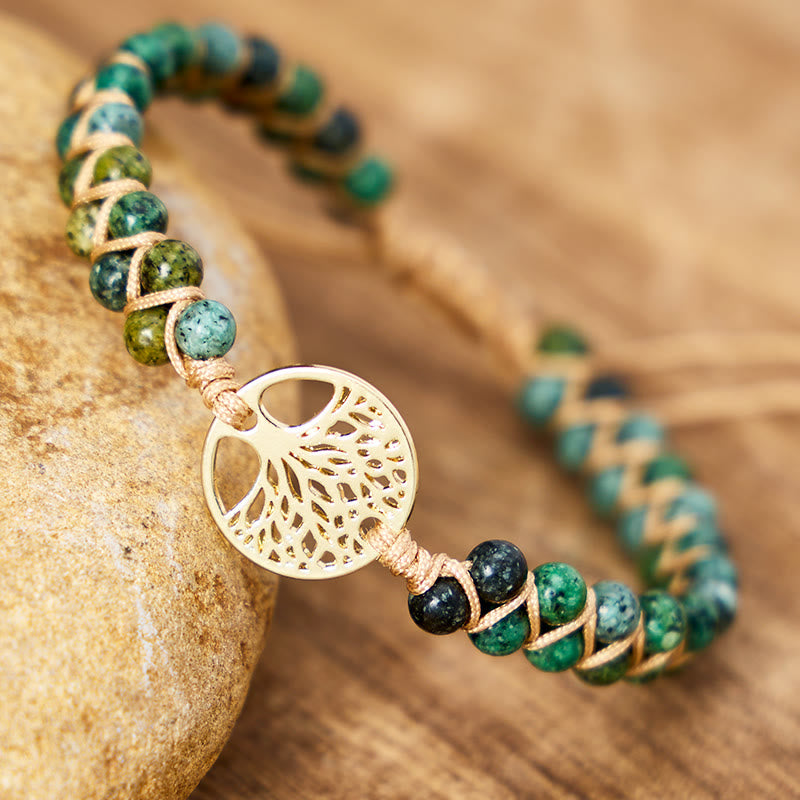 FuAttract Growth Balance & Connection Handmade Woven Tree of Life Bohemian Bracelet - image 1