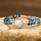 FuAttract Communication Calm & Emotional Balance Amazonite & Sodalite Heart Bracelet - Sodalite - image 0