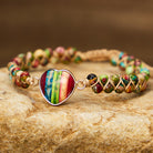 FuAttract Love Harmony & Emotional Balance Natural Rainbow Emperor Stone Heart Bracelet - image 6