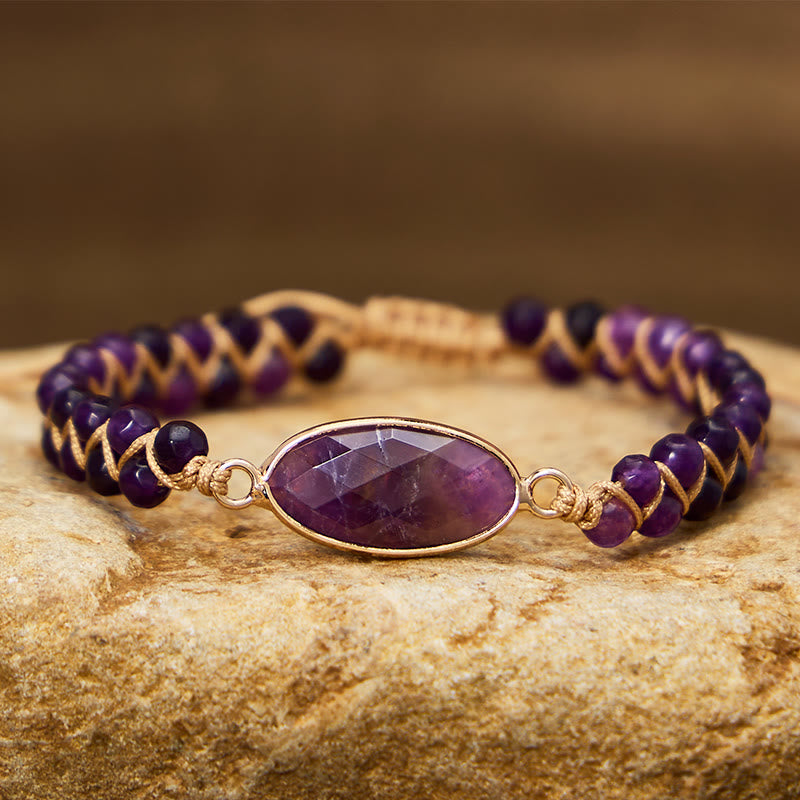 FuAttract Clarity Balance & Energy Natural Amethyst Healing Bracelet - image 2