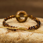 FuAttract Confidence Protection & Courage Tiger Eye Circle Charm Adjustable Bracelet - image 4
