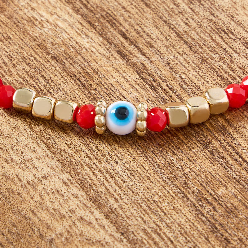 FuAttract Protection Luck & Peace Glaze Evil Eye Red String Bracelet - image 3