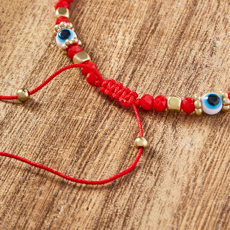 FuAttract Protection Luck & Peace Glaze Evil Eye Red String Bracelet - image 4
