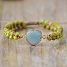 FuAttract Love & Balance Emperor Stone Wishful Heart Bracelet - Yellow Green Imperial Stone - image 8