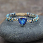FuAttract Love & Balance Emperor Stone Wishful Heart Bracelet - Floral Blue Beads - image 15