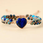 FuAttract Love & Balance Emperor Stone Wishful Heart Bracelet - Blue Imperial Stone - image 21