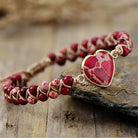 FuAttract Love & Balance Emperor Stone Wishful Heart Bracelet - Red Heart - image 14