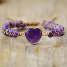 FuAttract Love & Balance Emperor Stone Wishful Heart Bracelet - Amethyst - image 20