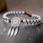 FuAttract Peace Harmony & Calm Natural Amethyst Dreamcatcher Bracelet - Clear Quartz - image 8