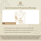 FuAttract Luck Protection & Prosperity Maneki Neko Bell Keychain - image 3