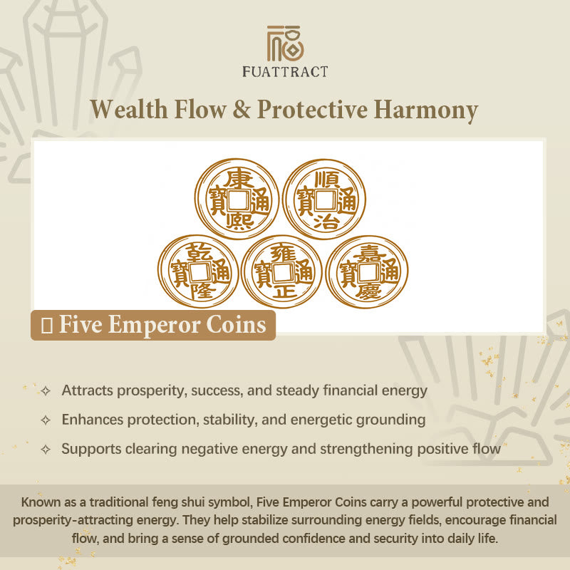 FuAttract Wealth Luck & Protection Ruyi Golden Cudgel Wealth Token Keychain With Five Emperor Coins And Calabash - image 4