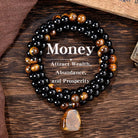 FuAttract Courage Focus Strength & Abundance Black Obsidian Tiger's Eye Necklace - 51cm-71cm - image 0