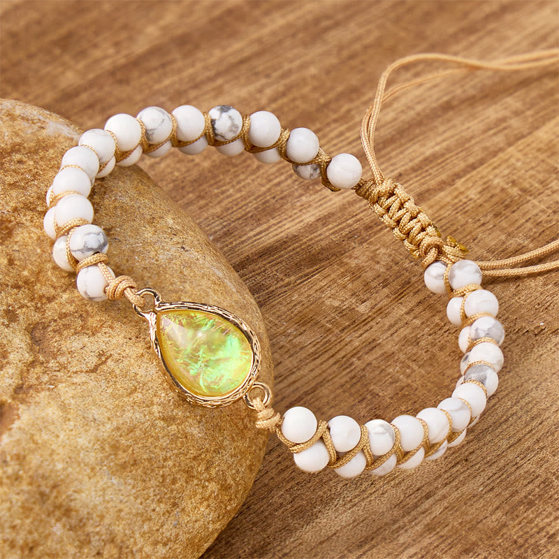 FuAttract Calm Communication & Emotional Balance White Turquoise Waterdrop Bracelet - image 1