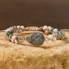 FuAttract Clarity Communication & Growth Natural Tree Agate Teardrop Pendant Bracelet Crystal - image 1