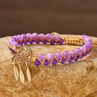 FuAttract Peace Harmony & Calm Natural Amethyst Dreamcatcher Bracelet - image 3