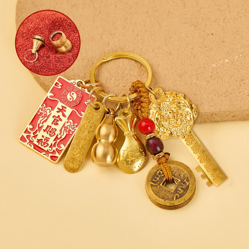 FuAttract Luck Protection & Prosperity Alloy Chinese Zodiac Keychain  - Dragon - image 4