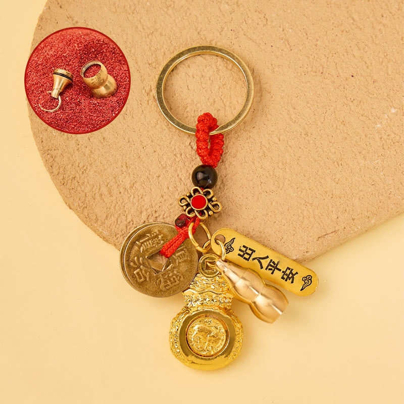 FuAttract Luck Wealth & Protection Chinese Zodiac Fortune Money Bag Car Keychain - Ox - image 5