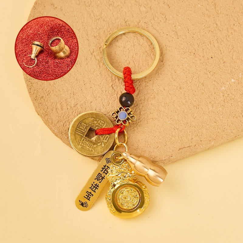 FuAttract Luck Wealth & Protection Chinese Zodiac Fortune Money Bag Car Keychain - Dragon - image 7