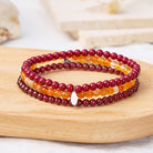 FuAttract Courage Confidence & Passion Aries Zodiac Triple Layer Beaded Astrology Bracelet - Aries - image 0